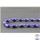 Perles semi précieuses en lapis lazuli d'Afghanistan - Grain de riz/9 mm