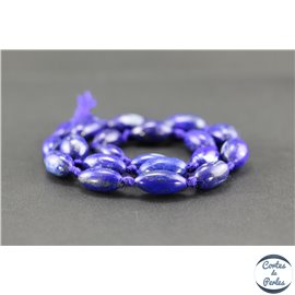 Perles en lapis lazuli d'Afghanistan - Grains de riz/10mm