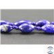 Perles semi précieuses en lapis lazuli d'Afghanistan - Grain de riz/10 mm