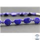 Perles semi précieuses en lapis lazuli d'Afghanistan - Disque/12 mm