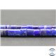 Perles semi précieuses en lapis lazuli d'Afghanistan - Tube/6 mm