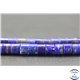 Perles semi précieuses en lapis lazuli d'Afghanistan - Tube/6 mm