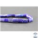 Perles facettées en lapis lazuli d'Afghanistan - Tubes/9mm