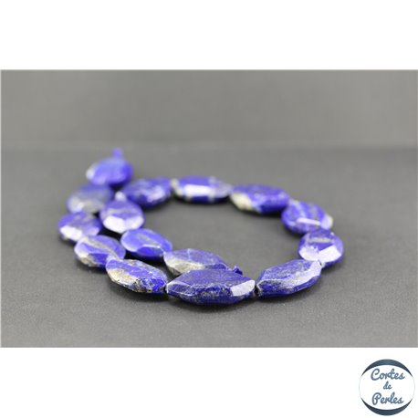 Perles facettées en lapis lazuli d'Afghanistan - Nuggets/30mm