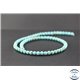 Perles en turquoise Kingman d'Arizona - Rondes/6mm - Grade AA