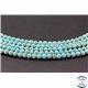 Perles en turquoise Kingman d'Arizona - Rondes/6mm - Grade AA