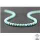 Perles en turquoise Kingman d'Arizona - Rondes/6mm - Grade AA