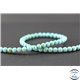 Perles en turquoise Kingman d'Arizona - Rondes/6mm - Grade AA
