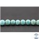 Perles en turquoise Kingman d'Arizona - Rondes/6mm - Grade AA