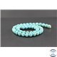 Perles en turquoise Kingman d'Arizona - Rondes/8mm - Grade A