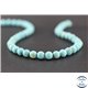 Perles en turquoise Kingman d'Arizona - Rondes/8mm - Grade A