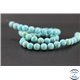 Perles en turquoise Kingman d'Arizona - Rondes/8mm - Grade A