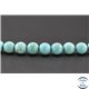 Perles en turquoise Kingman d'Arizona - Rondes/8mm - Grade A