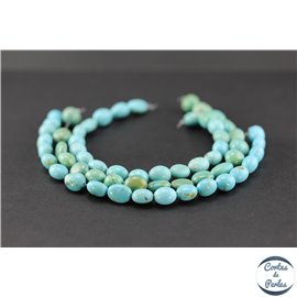 Perles en turquoise Kingman d'Arizona - Nuggets/8mm