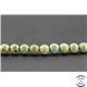 Perles semi précieuses en turquoise verte Kingman d'Arizona - Ronde/5 mm