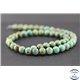 Perles en turquoise verte Kingman d'Arizona - Rondes/8mm - Grade B