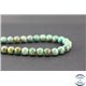 Perles en turquoise verte Kingman d'Arizona - Rondes/8mm - Grade B