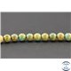 Perles en turquoise verte Kingman d'Arizona - Rondes/8mm - Grade B