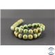 Perles semi précieuses en turquoise verte Kingman d'Arizona - Ronde/10 mm