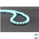 Perles en turquoise Kingman d'Arizona - Rondes/8mm - Grade AA