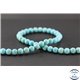 Perles en turquoise Kingman d'Arizona - Rondes/8mm - Grade AA