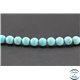 Perles en turquoise Kingman d'Arizona - Rondes/8mm - Grade AA