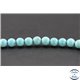 Perles en turquoise Kingman d'Arizona - Rondes/8mm - Grade AA