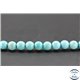 Perles en turquoise Kingman d'Arizona - Rondes/8mm - Grade AA