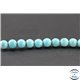 Perles en turquoise Kingman d'Arizona - Rondes/8mm - Grade AA