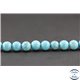 Perles semi précieuses en howlite turquoise - Rondes/8 mm