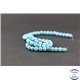 Perles semi précieuses en howlite turquoise - Rondes/6 mm