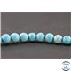 Perles semi précieuses en howlite turquoise - Rondes/6 mm