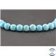 Perles semi précieuses en howlite turquoise - Rondes/6 mm