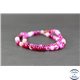 Perles semi précieuses en agate - Rondes/6 mm - Fuschia