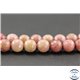 Perles semi précieuses en rhodonite - Ronde/10 mm - Grade A