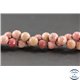 Perles semi précieuses en rhodonite - Ronde/10 mm - Grade A