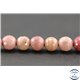 Perles semi précieuses en rhodonite - Ronde/10 mm - Grade A