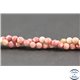 Perles semi précieuses en rhodonite - Ronde/4 mm - Grade A