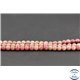 Perles semi précieuses en rhodonite - Ronde/4 mm - Grade A