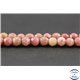 Perles semi précieuses en rhodonite - Ronde/4 mm - Grade A