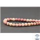 Perles semi précieuses en rhodonite - Ronde/6 mm - Grade A