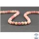 Perles semi précieuses en rhodonite - Ronde/6 mm - Grade A