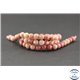 Perles semi précieuses en rhodonite - Ronde/6 mm - Grade A