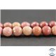 Perles semi précieuses en rhodonite - Ronde/6 mm - Grade A