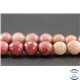 Perles semi précieuses en rhodonite - Ronde/6 mm - Grade A