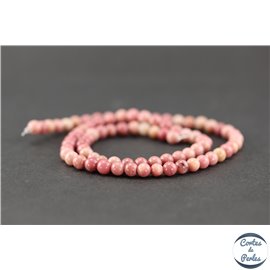 Perles en rhodonite - Rondes/4mm