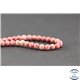 Perles semi précieuses en rhodonite - Rondes/4mm