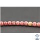 Perles semi précieuses en rhodonite - Rondes/4mm