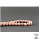 Perles semi précieuses en rhodonite - Rondes/8mm