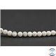 Perles semi précieuses en howlite dépolie - Ronde/4 mm